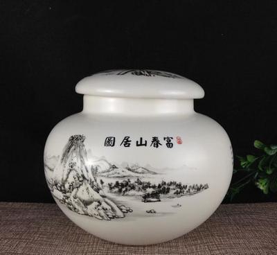 山水寄意，茶香封存——德化手繪陶瓷茶葉罐的匠心之美